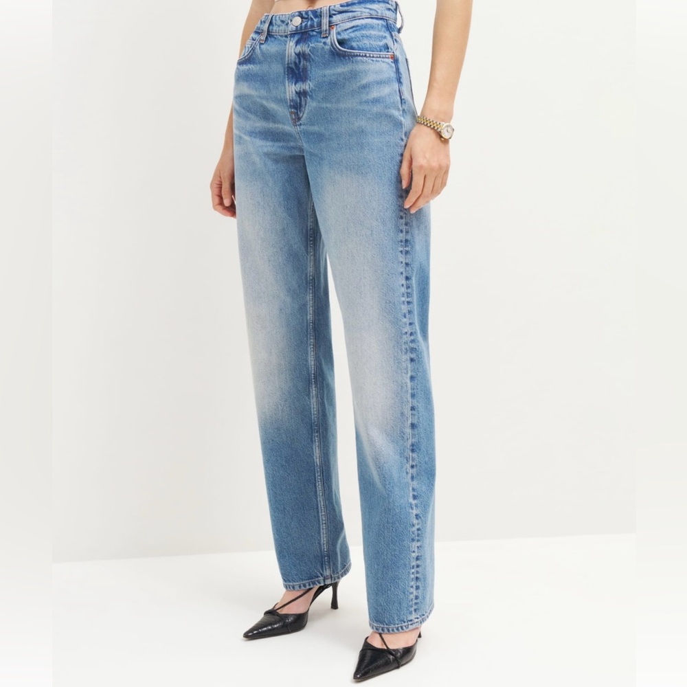 REFORMATION PRESTON BAGGY HIGH RISE STRAIGHT JEAN
